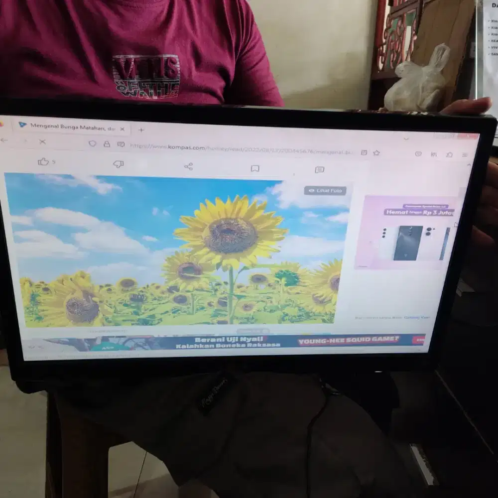 LED Monitor 22 inc Merk LG Fullset