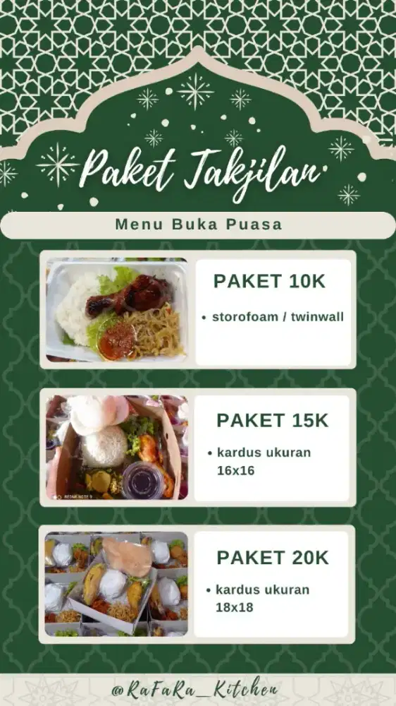 Nasi box takjilan