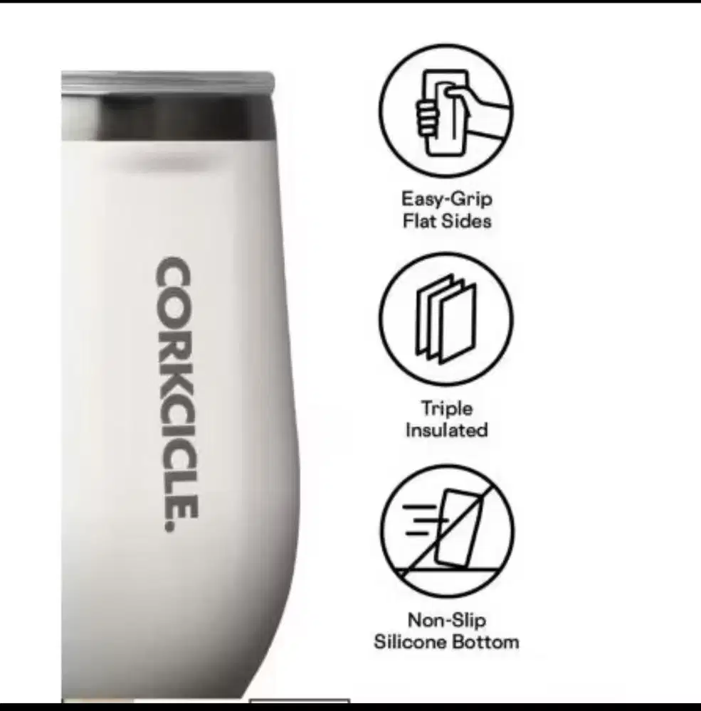 Corkcicle Tumbler Stemlees 12oz - Oat