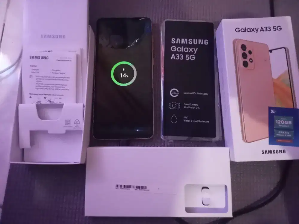 JUAL CEPAT SAMSUNG GALAXY A33 5G 8/128GB WARNA PEACH