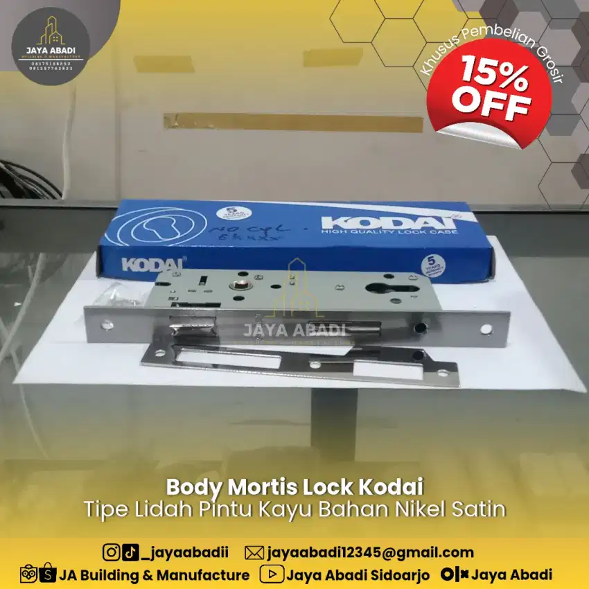 MORTISE LOCK KODAI TIPE LIDAH PINTU KAYU