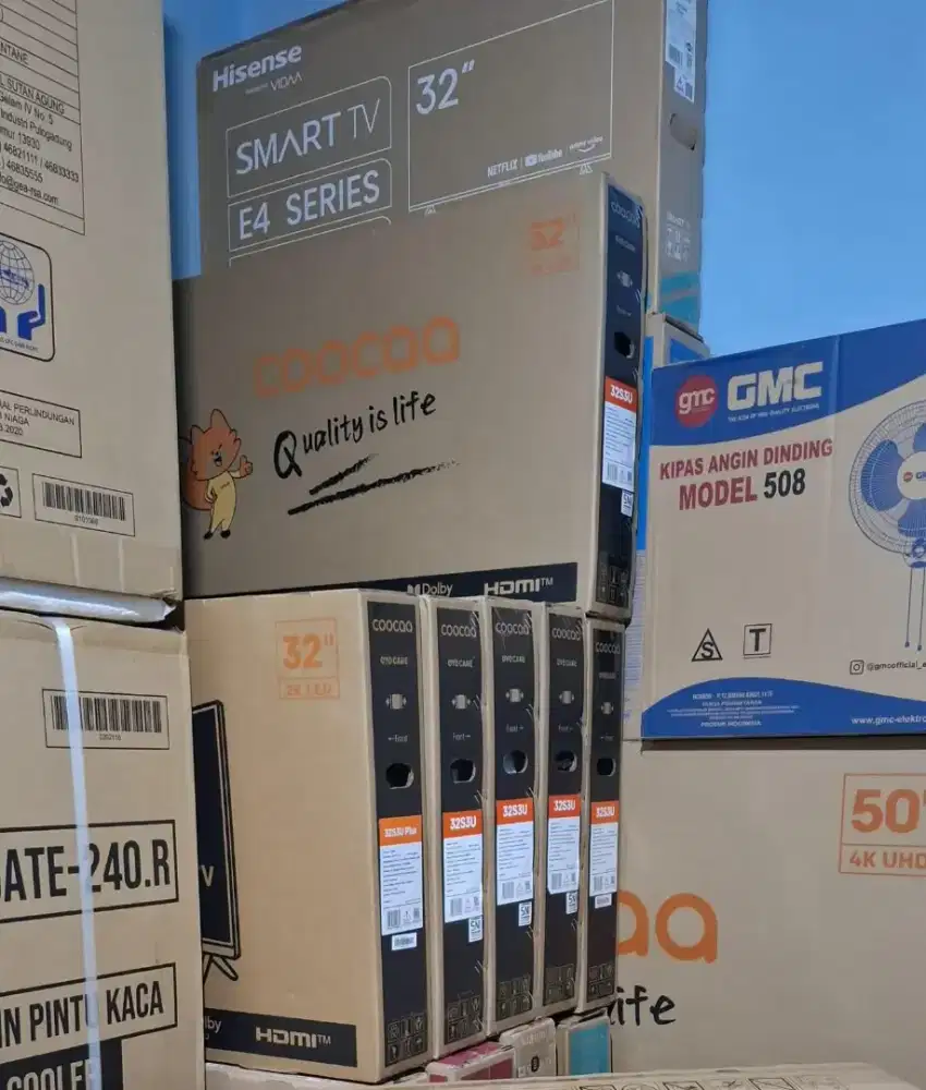 Tv coocaa 32 smart barang baru brgransi +pasang bracket