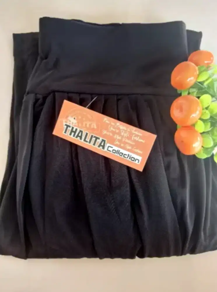 *HARGA PAS* Kulot Jersey Hitam Edisi Beli Ga Jadi Pake