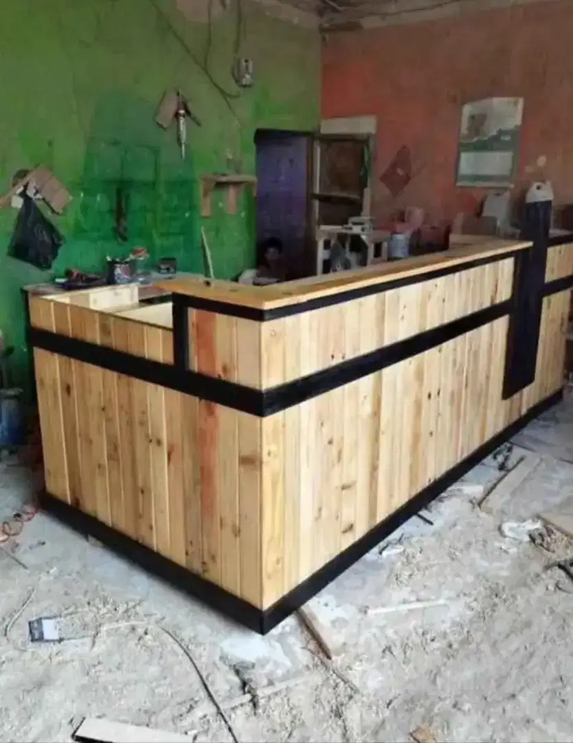 Meja bar kafe kasir serbaguna