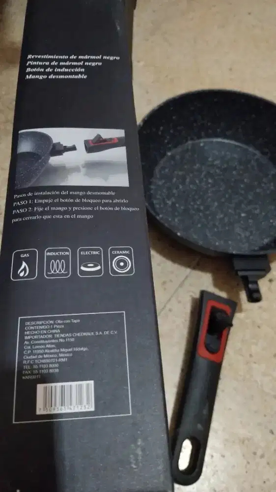 Pan Masak 25 cm keramik baru import