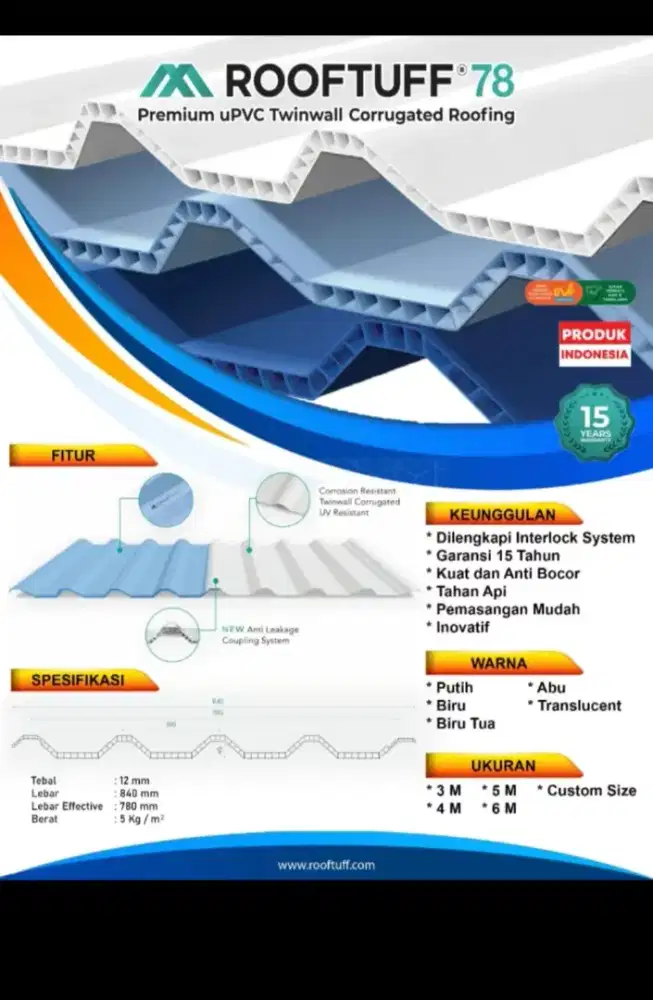 ATAP UPVC ROOFMAXX'S