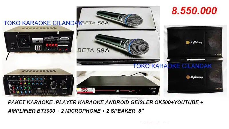 paket  sound karaoke rumahan bagus hdd 2tera
