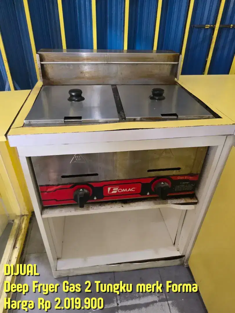 Deep Fryer Gas 2 Tungku merk Forma
