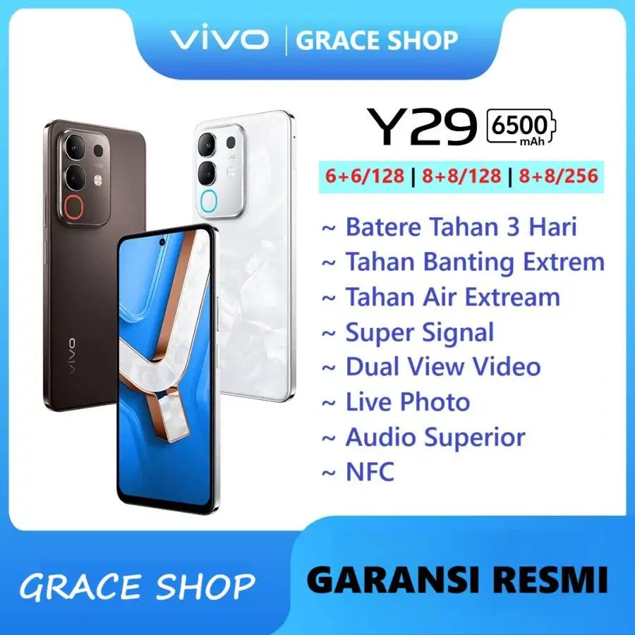 Vivo Y29 [6+6/128 GB] [8+8/128 GB] [8+8/256 GB] GARANSI RESMI