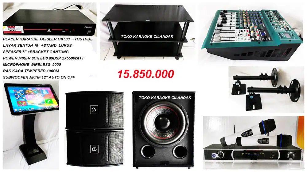 PAKET KARAOKE   untuk cafe restoran rumah hotel losmen kost  hdd 2tb