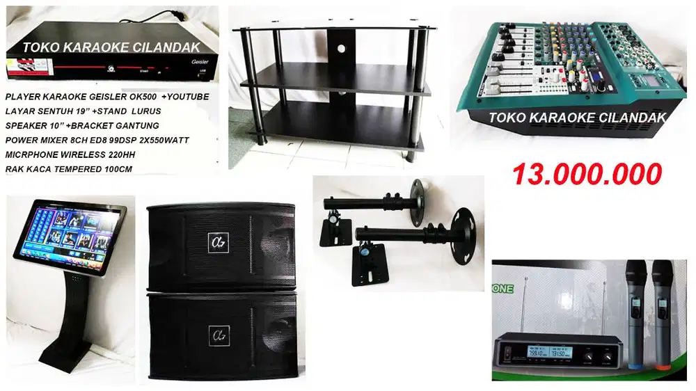 paket sound karaoke keluarga  lengkap hdd 2tera klip asli