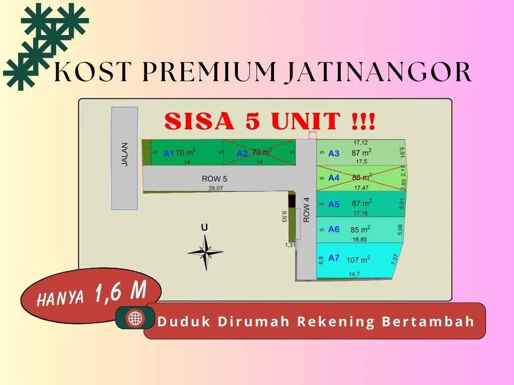 Dijual Kost Premium Di Jatinangor - Sisa 5 Unit !