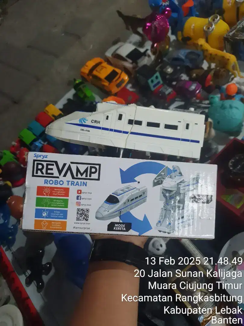 Termurah Robot Transformers Kereta Api Cepat Bonus Batre 3 pcs