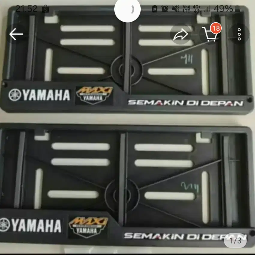 Cover Plat Nomer ORI Maxi Yamaha Baru Dosh Box