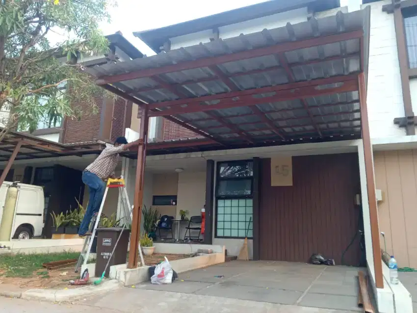 Pemasangan BAJA RINGAN carport