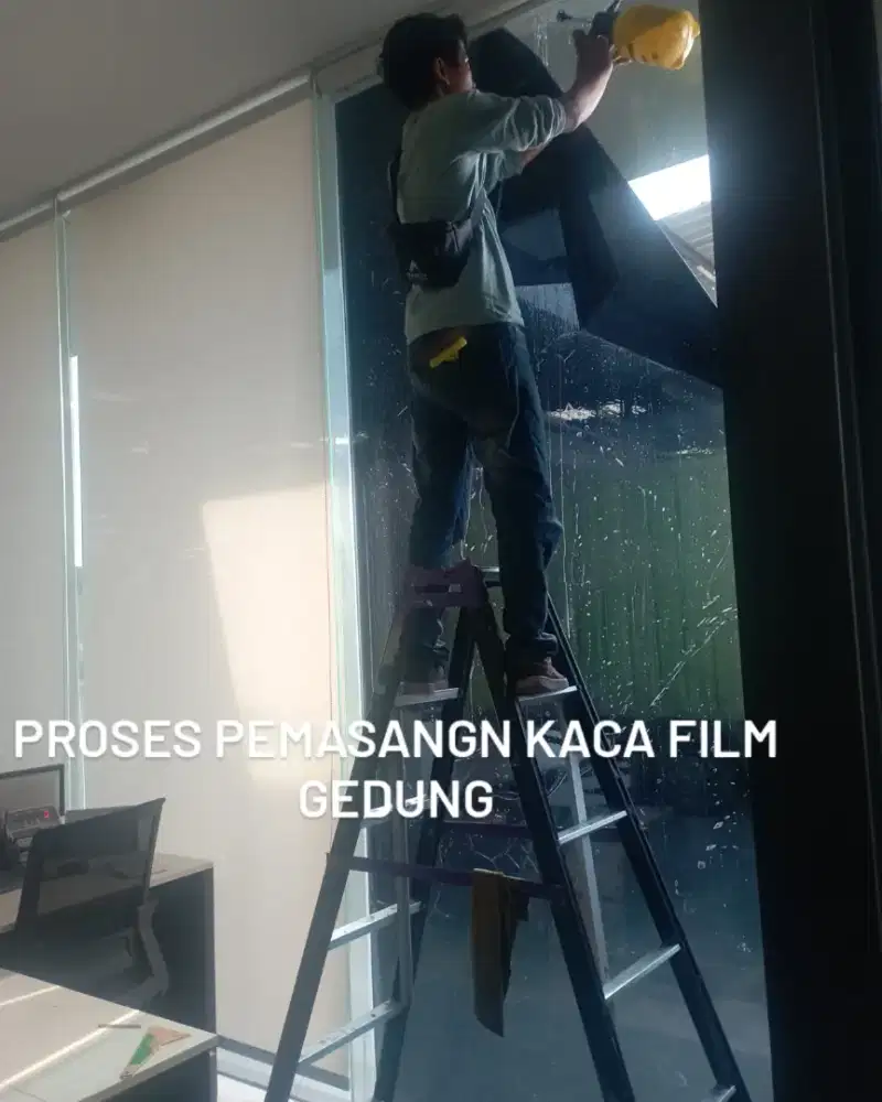 Kaca film gedung&sticker sandblast