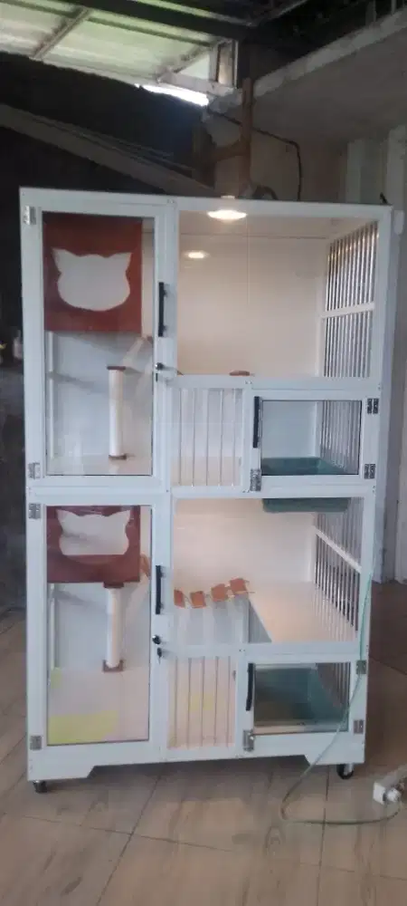 Kandang kucing 2 kamar