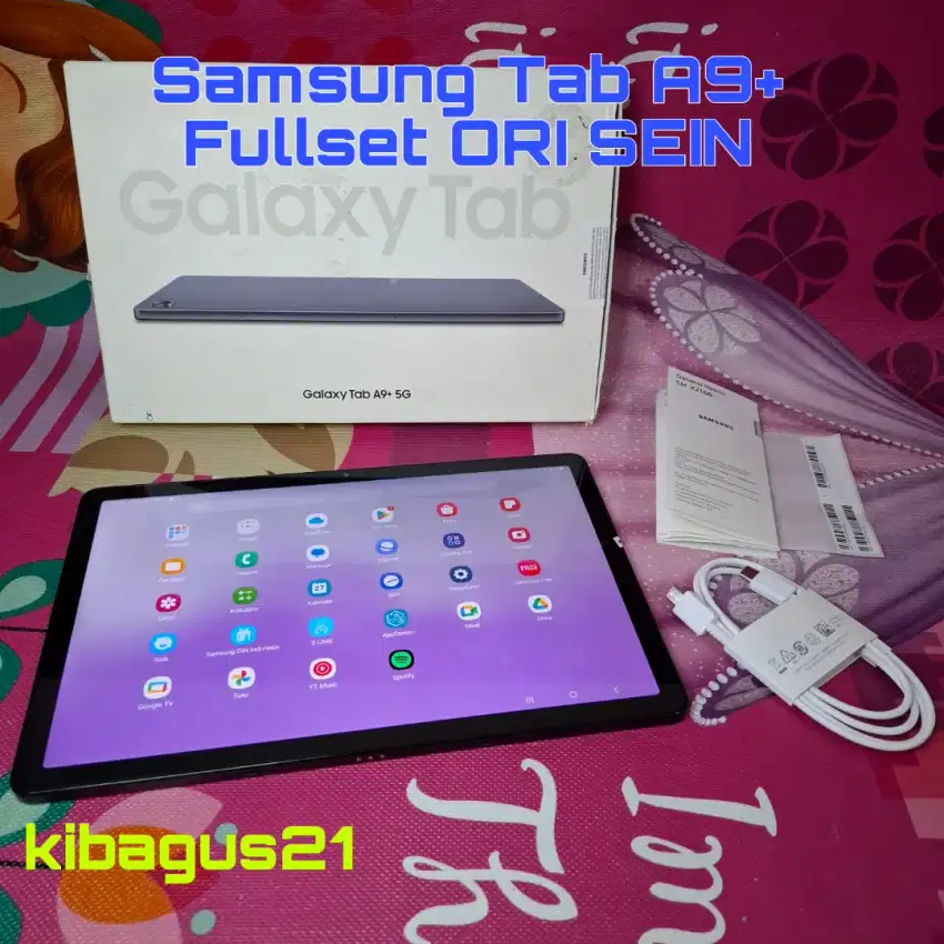 Samsung Tablet Tab A9+ Tablet A9 plus 5G Fullset ORI SEIN