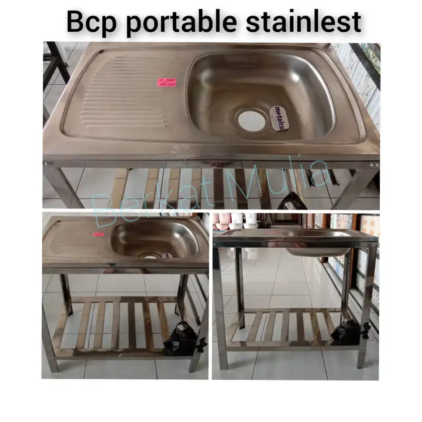 Bcp meja portable bahan stainlest