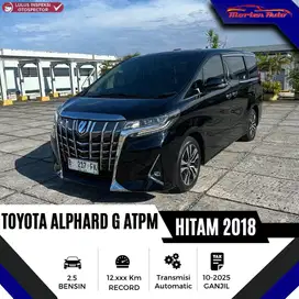 Toyota Alphard 2.5 G ATPM AT Tahun 2018 Km 12 Rb Antik Service Record