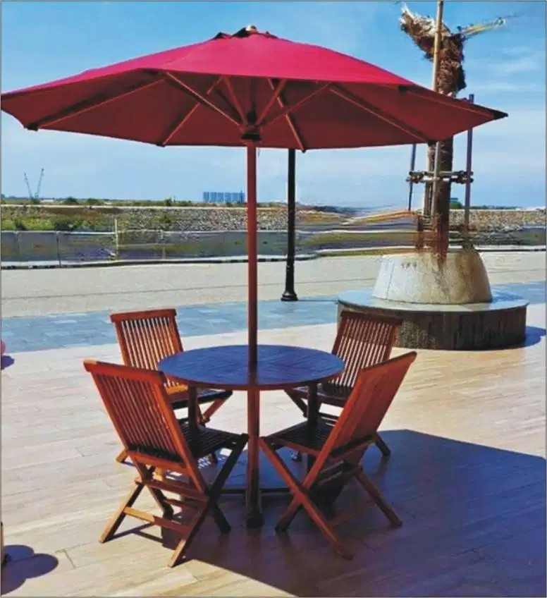 Meja Payung Desain Serbaguna