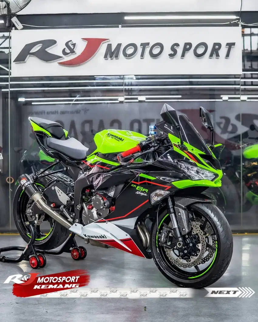 (BPKB & STNK) Kawasaki ZX6R ZX636R Nik 2021 RockVan Good Condition