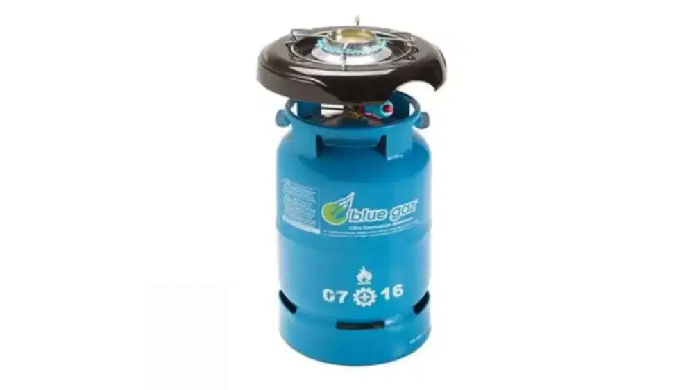 Set Tabung Gas Blue Gaz + Isi + Kompor Portable Blue Gaz 1 Tungku Baru