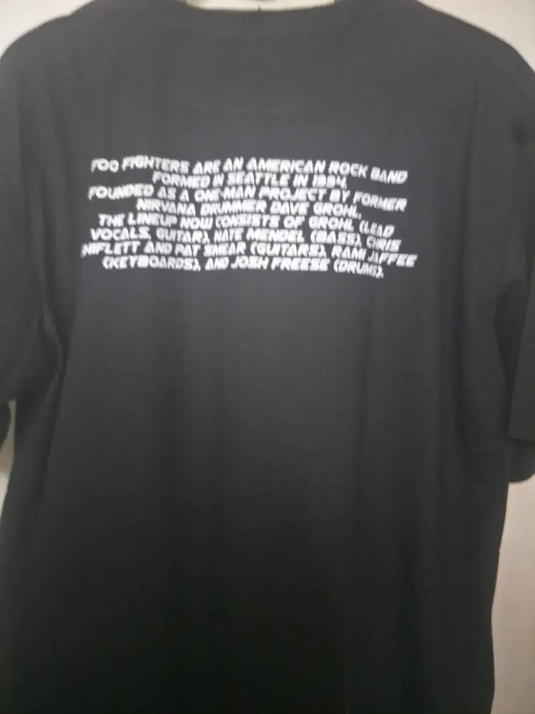 KAOS BAND BARU FOO FIGHTER