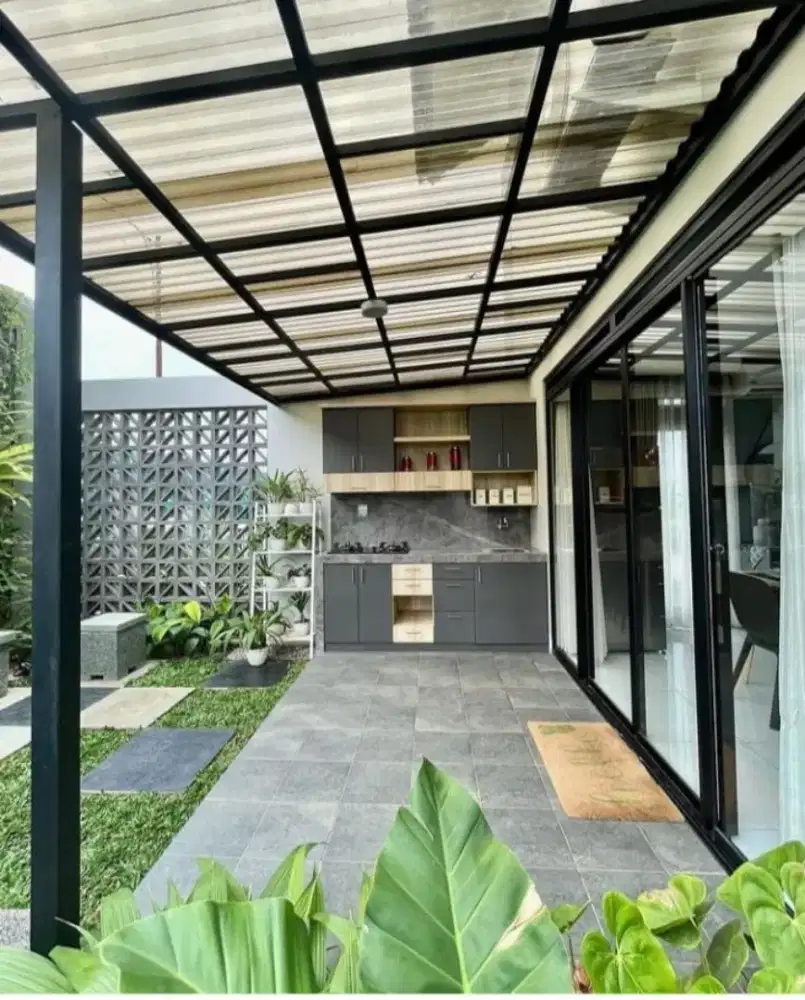 KANOPI SOLARFLAT BESI HOLLO GALVANIS