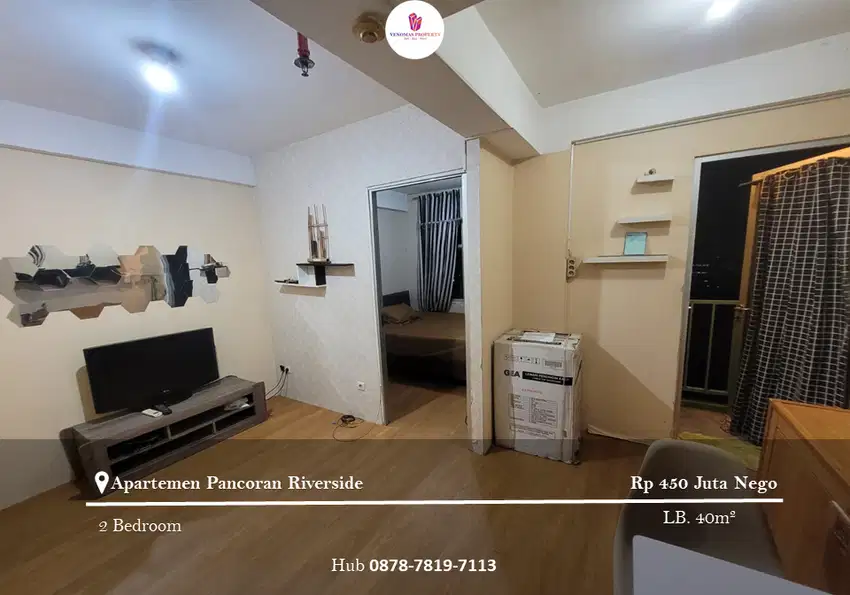 Dijual Apartement Pancoran Riverside 2BR Full Furnished Mid Floor