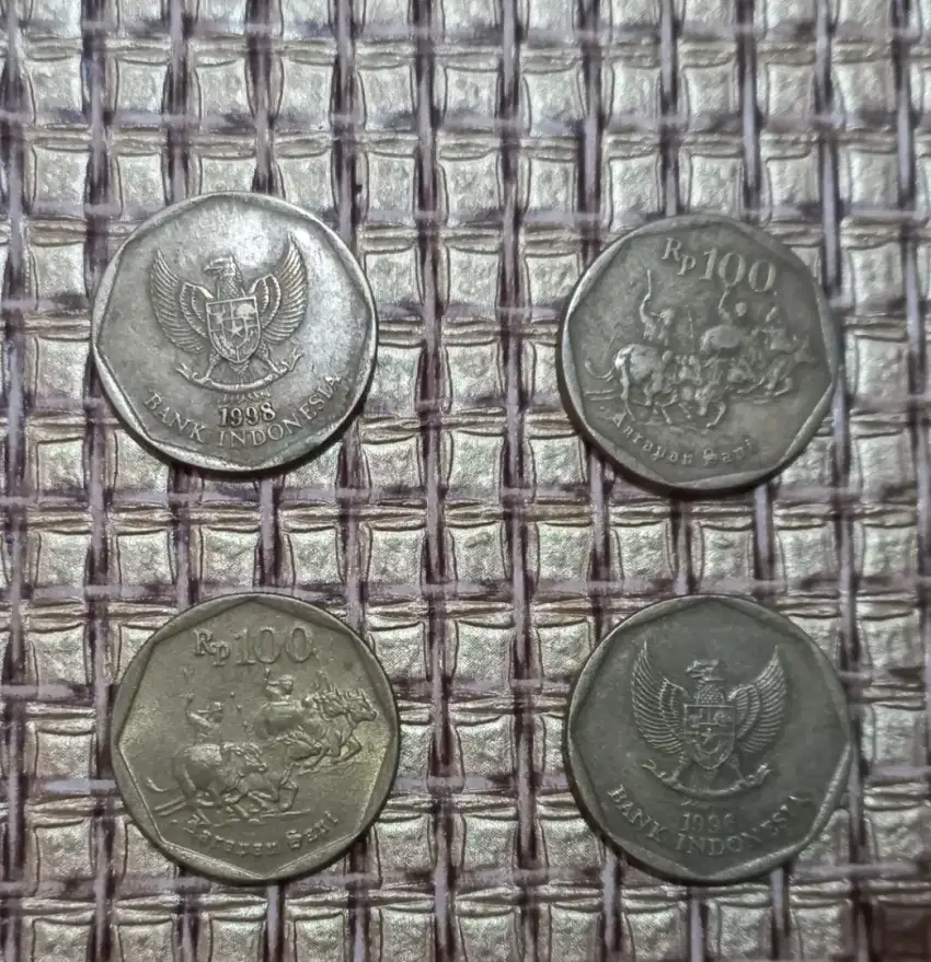 Jual koin Rp100 thn 1996-1998