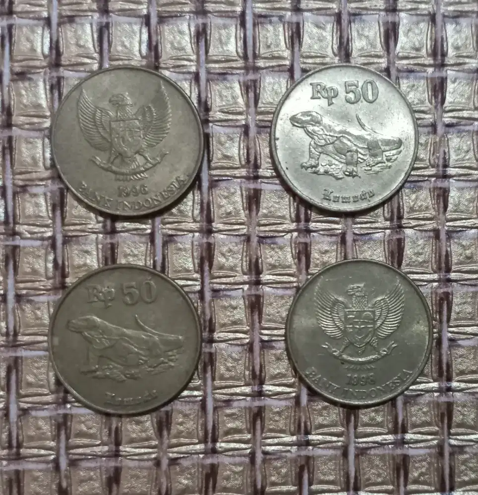 Jual koin Rp.50 thn 1996 ( Komodo )