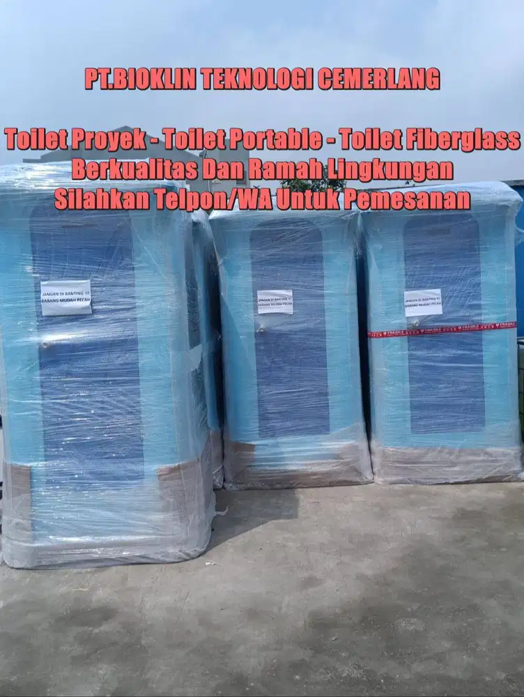 Toilet Portable, Closet Jongkok/ Duduk, Toilet Proyek Murah Siap Kirim