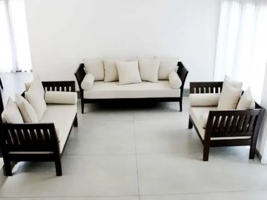 Sofa kursi tamu jati modern minimalis