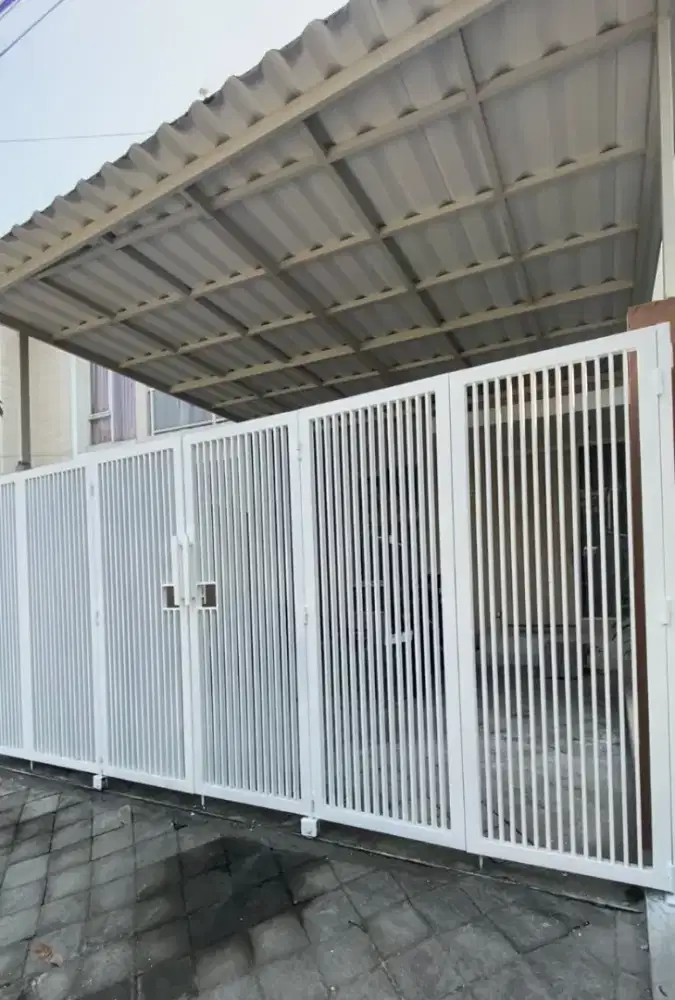 Pagar minimalis rong 3cm model lipat