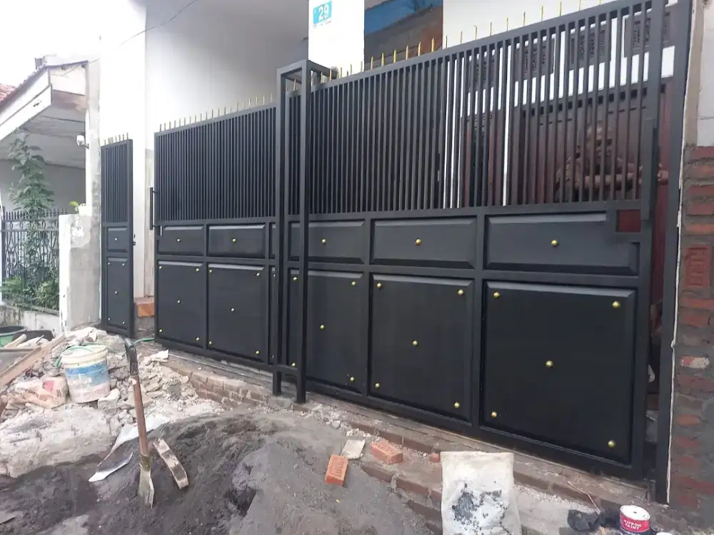 Pagar plat minimalis terbaru sidoarjo surabaya