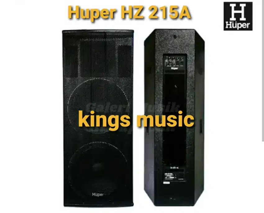 Speaker 3 way active new huper HZ 215 a double 15in x 2 baru
