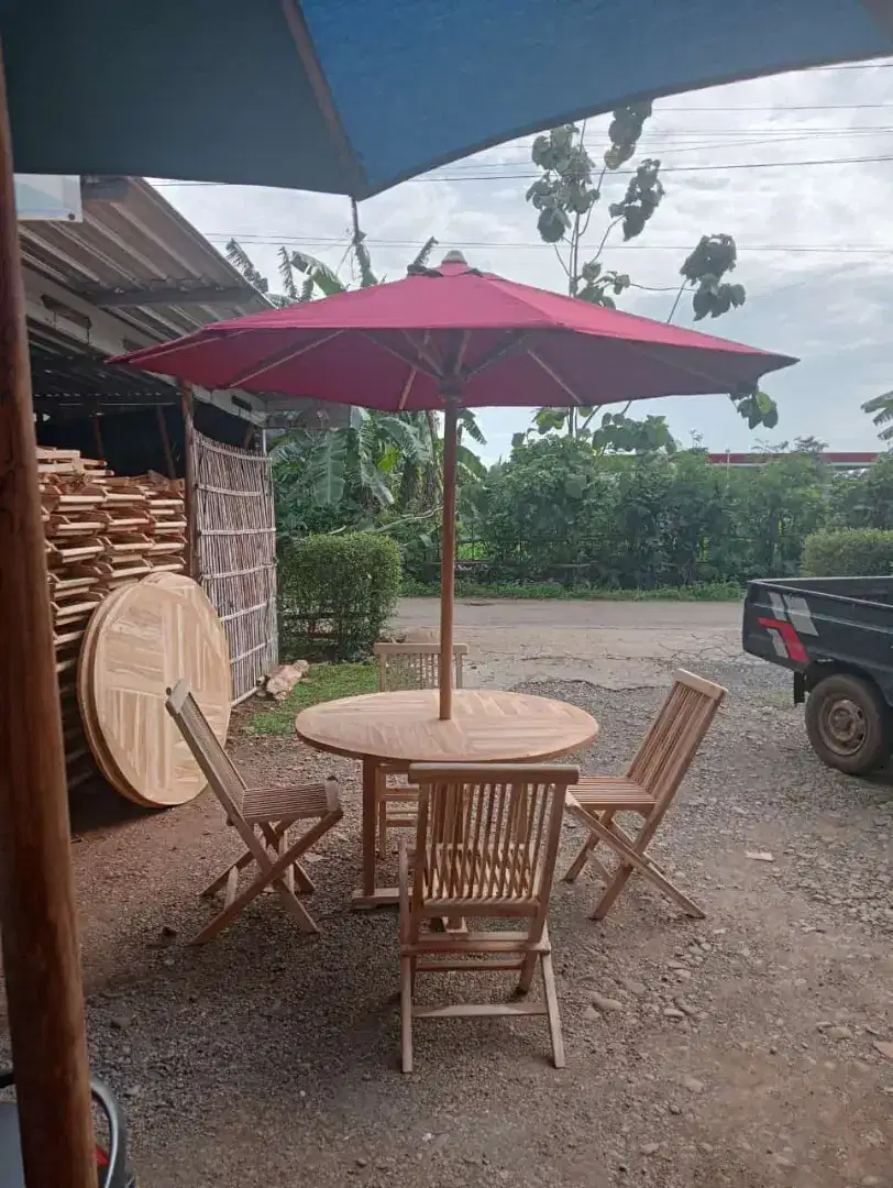 Set Meja Payung Taman