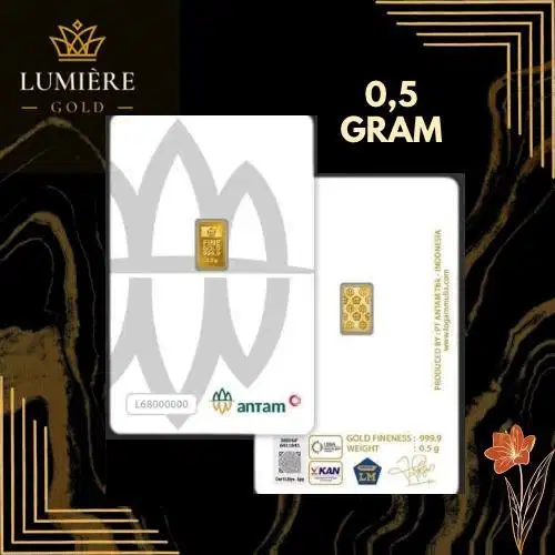 Logam Mulia ANTAM 0.5 gram CertiCard