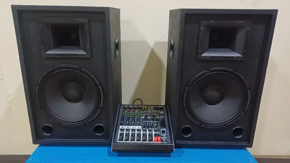 Speaker Pasif + Power Mixer 2x550 watt