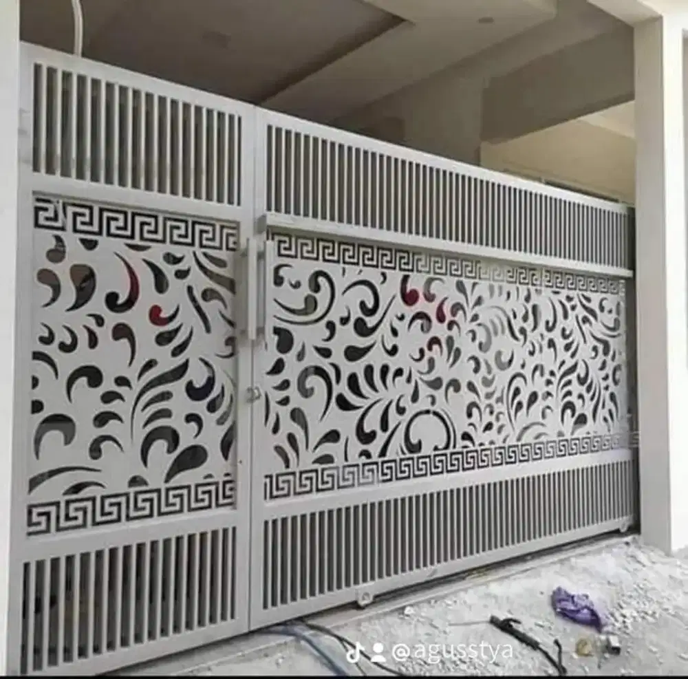 Pintu dorong motof laser catting