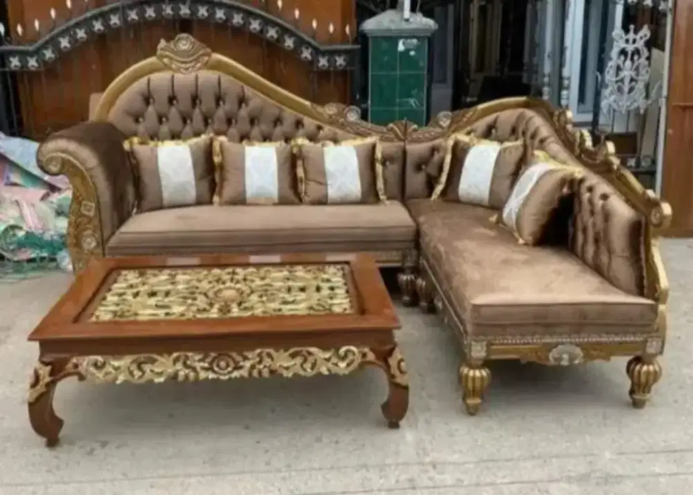 Kursi Jati Sudut Meja Ketapang