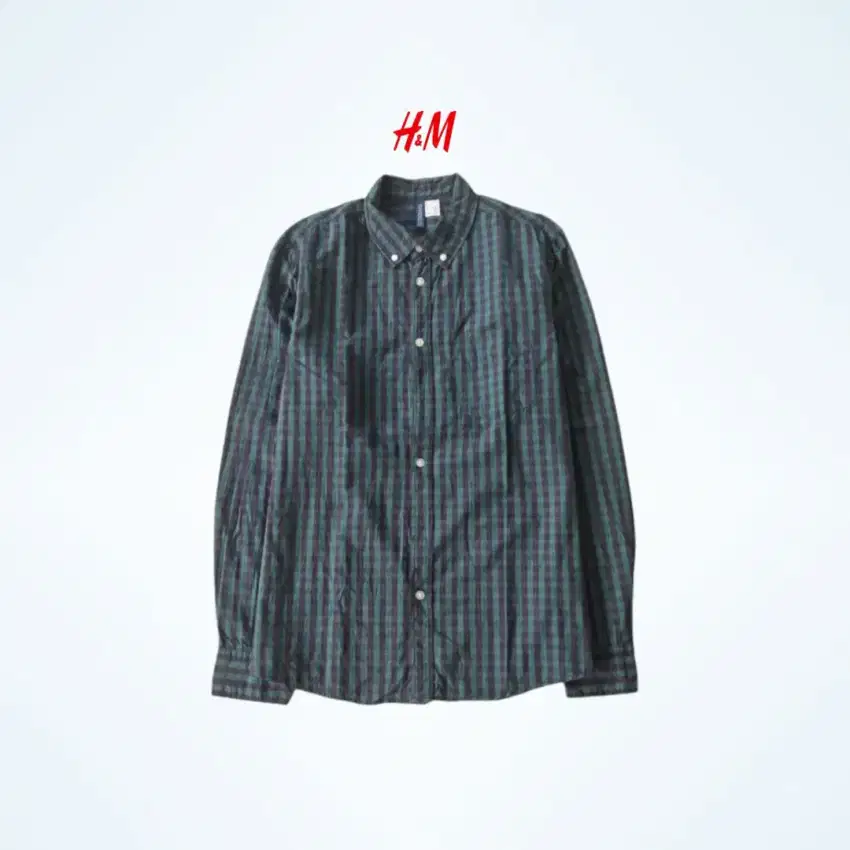 KEMEJA H&M LENGAN PANJANG KOTAK-KOTAK