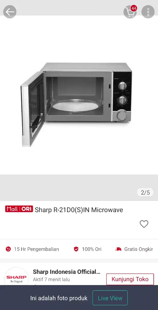 Microwave sharp