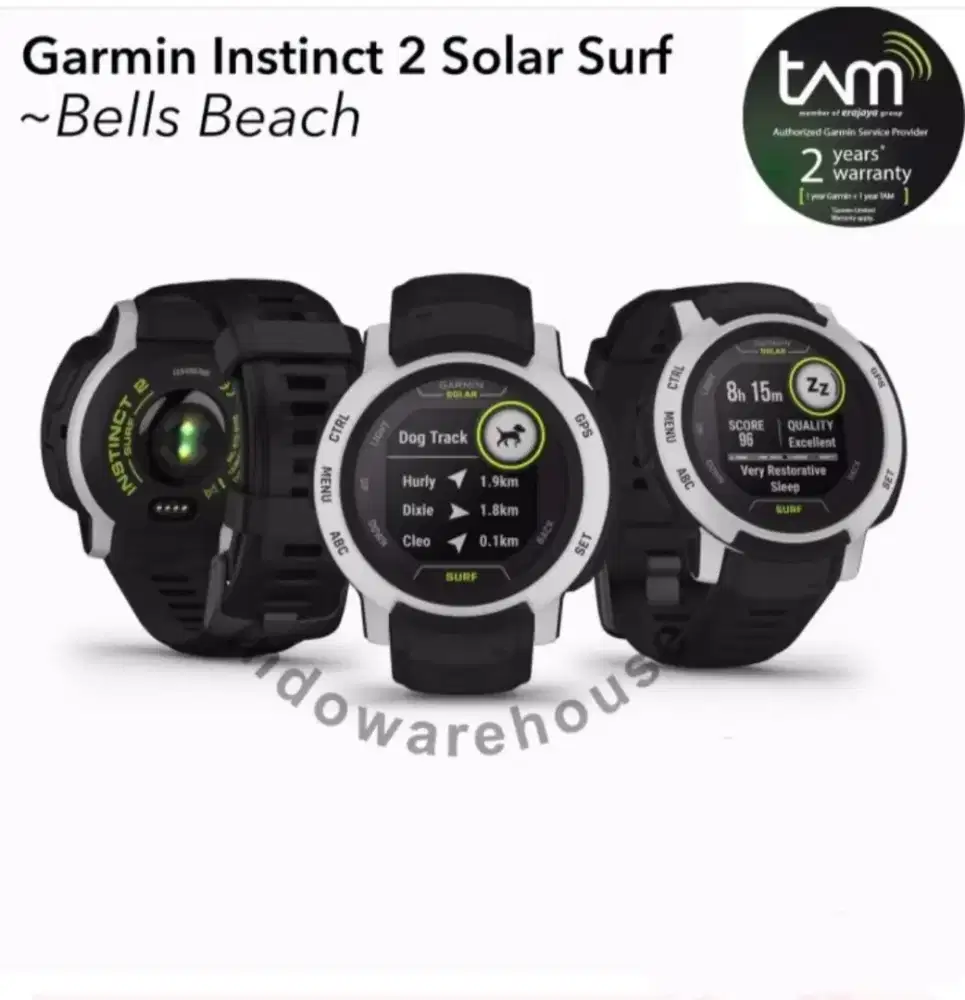 GARMIN INSTINCT 2 SOLAR SURF (VERY GOOD CONDITION) BOLEH NEGO