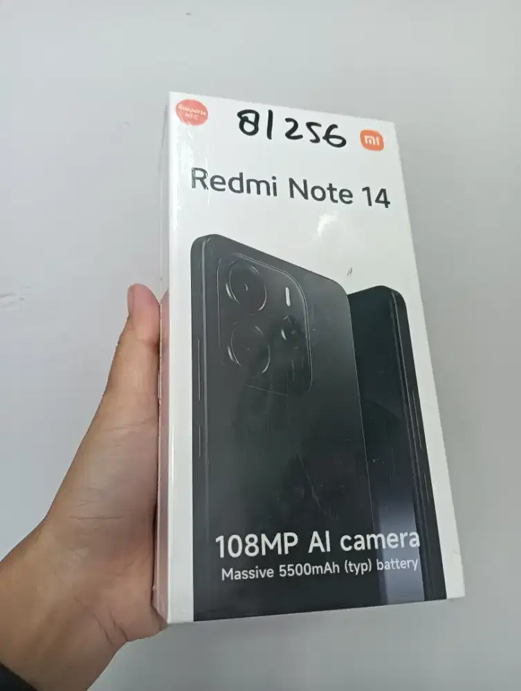 NEW REDMI NOTE 14 8/256 GARANSI RESMI SEGEL