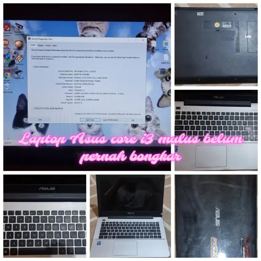 Laptop asus x455 core i3