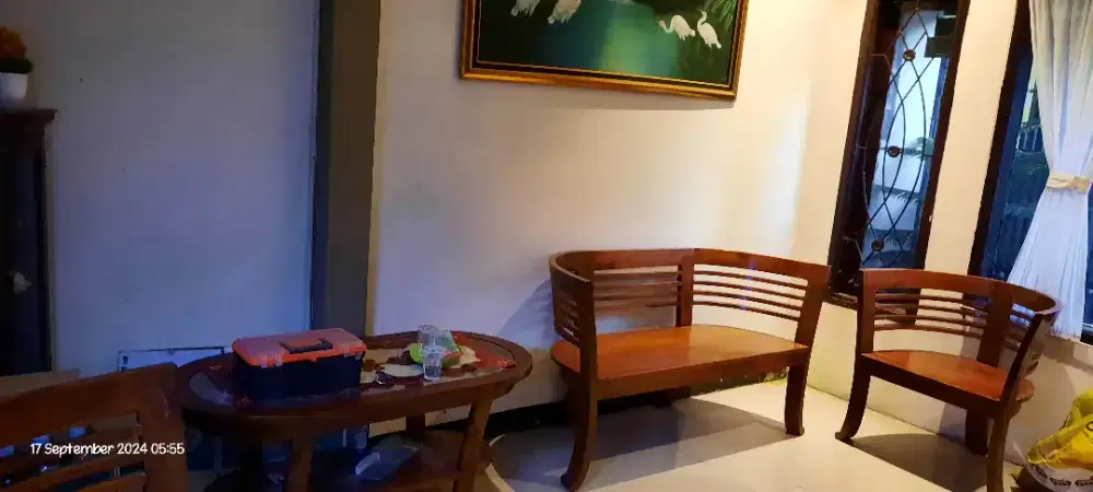 Kursi tamu bahan kayu jati asli