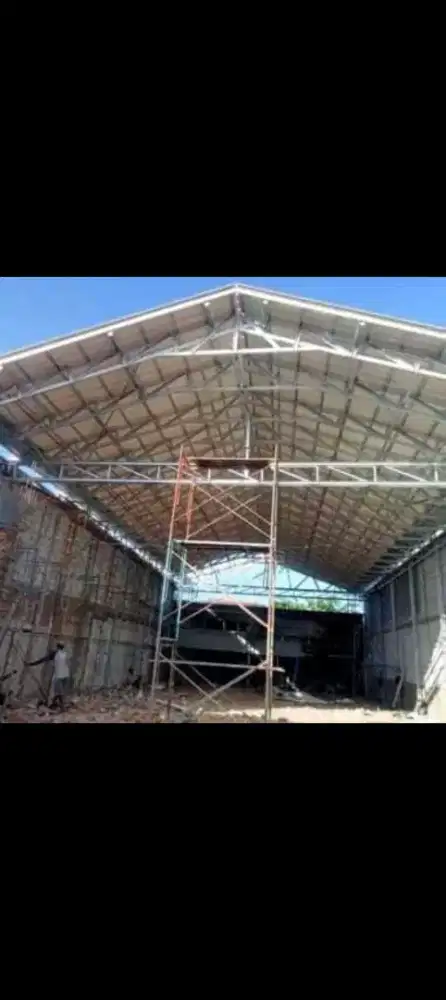 Baja ringan atap sepandex polos Terpasang gudang parkiran DDL