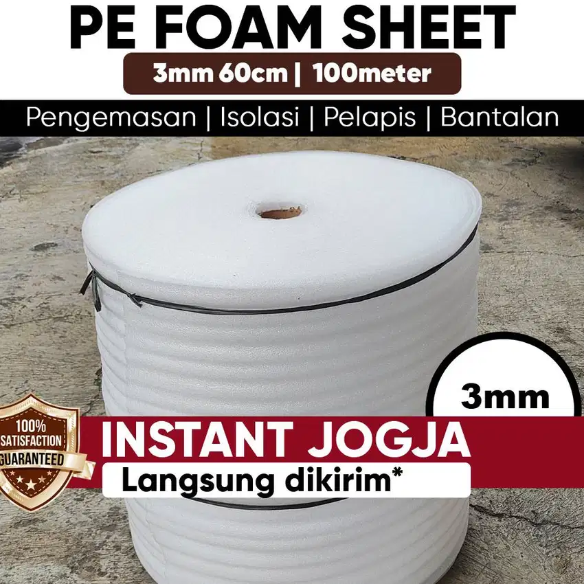 Busa Packing Polyfoam PE Foam Sheet 3mm (1 Roll: 60cm x 100m) Sleman J